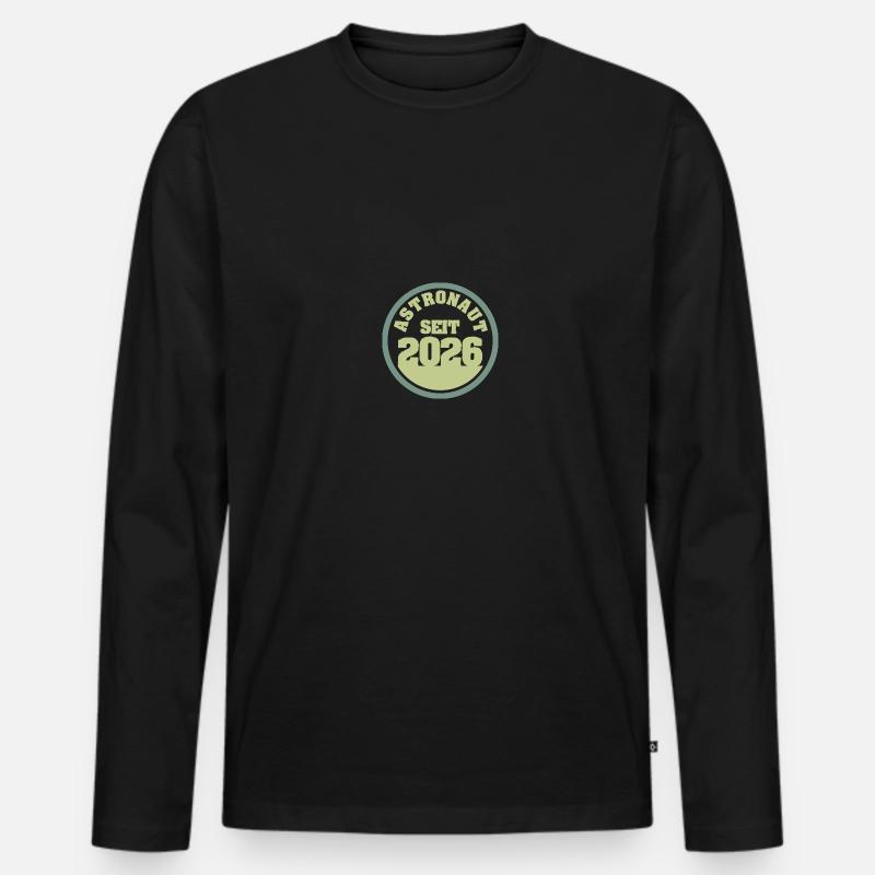 2026 - Männer Premium Bio Langarmshirt - Schwarz