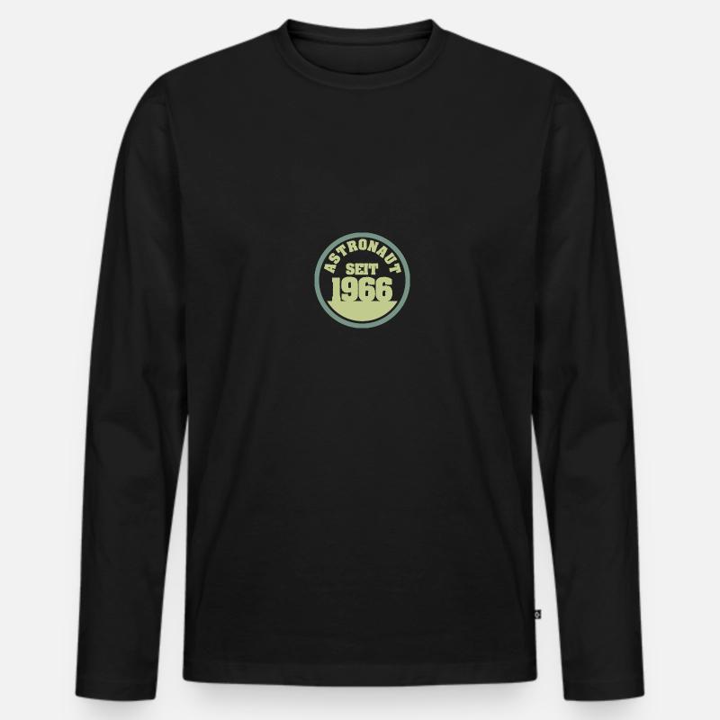 1966 1966 - Männer Premium Bio Langarmshirt - Schwarz