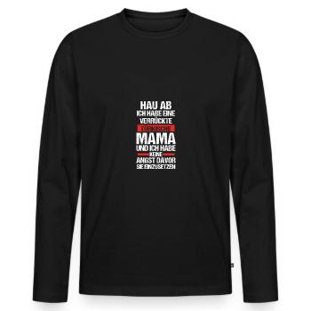 Turks Mom Mom Turkey - Men's Premium Organic Long Sleeve Shirt - black - Front - Nico (187cm)