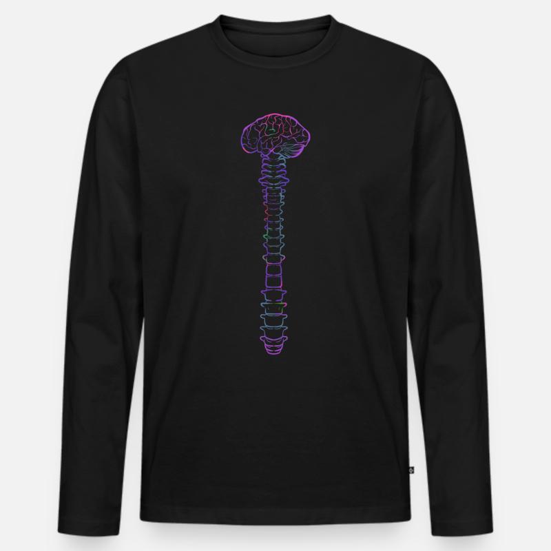 Physiotherapeut - Männer Premium Bio Langarmshirt - Schwarz