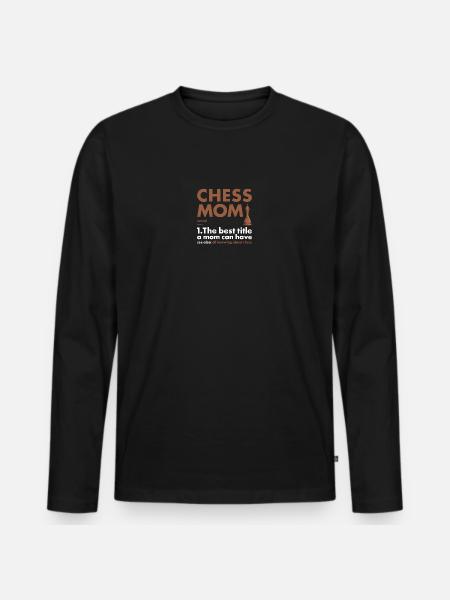 Chess Player Mom Definition Chess - Men's Premium Organic Long Sleeve Shirt - black