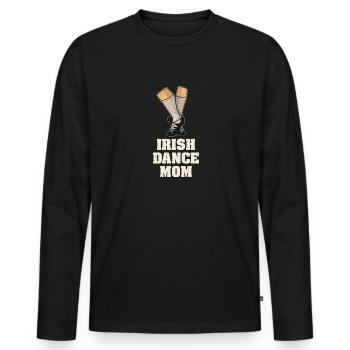 Danseuse Danseuse Danseuse irlandaise Danseuse - T-shirt manches longues Premium bio Homme - noir - Devant - Nico (187cm)
