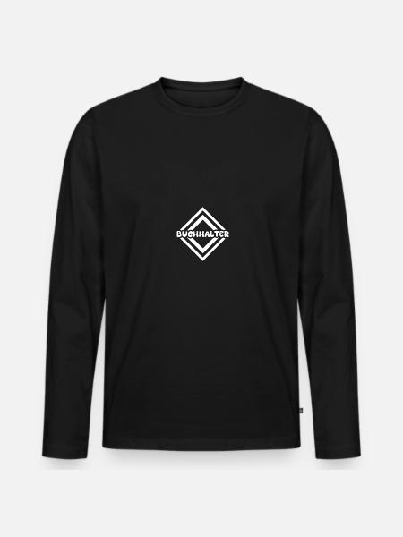 Don pour comptable - T-shirt manches longues Premium bio Homme - noir