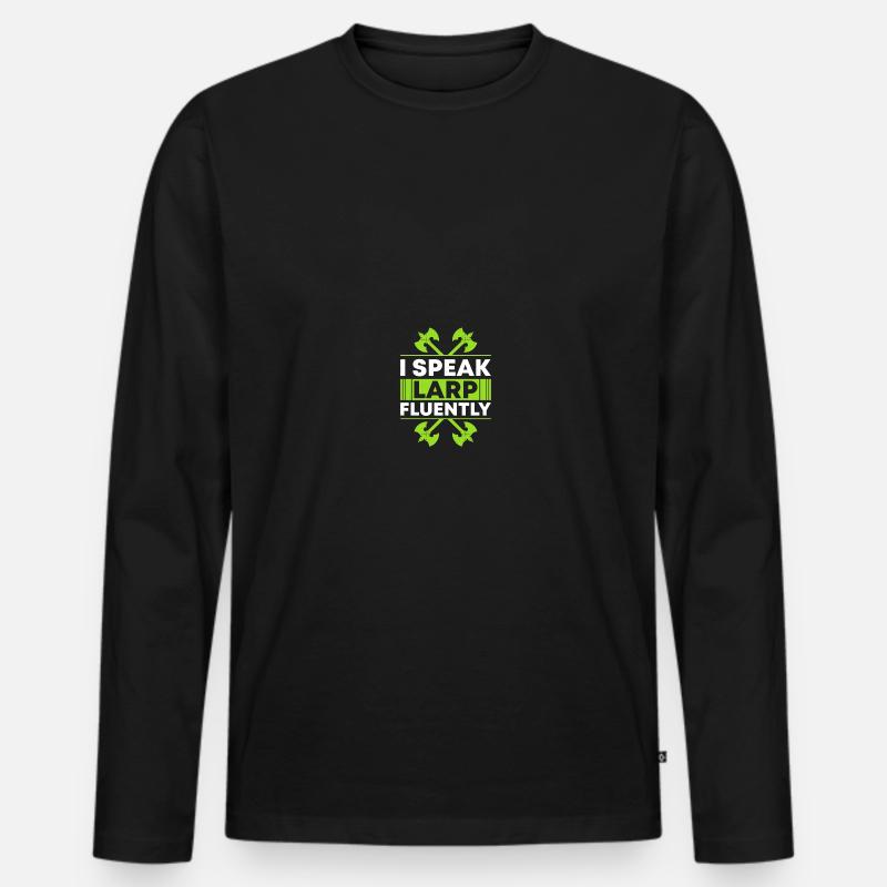 Fantasy-Rollenspiele Larp Larping - Männer Premium Bio Langarmshirt - Schwarz