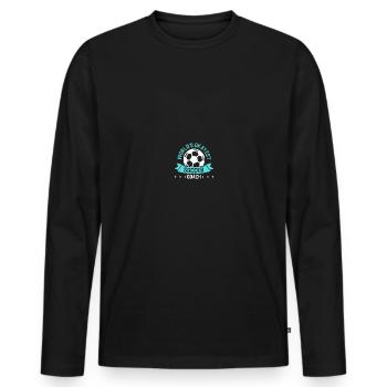 Coaching Football Father Coach Football Coach - Men's Premium Organic Long Sleeve Shirt - black - Front - Nico (187cm)