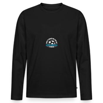 Coaching Football Father Coach Football Coach - Men's Premium Organic Long Sleeve Shirt - black - Front - Nico (187cm)