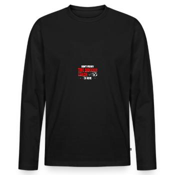 Coaching Football Father Coach Football Coach - Men's Premium Organic Long Sleeve Shirt - black - Front - Nico (187cm)