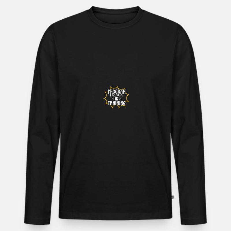 Programmdirektor - Männer Premium Bio Langarmshirt - Schwarz