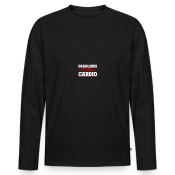 Director - Men's Premium Organic Long Sleeve Shirt - black - Front - Nico (187cm)