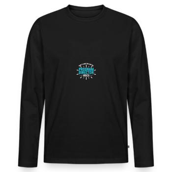 Director - Men's Premium Organic Long Sleeve Shirt - black - Front - Nico (187cm)