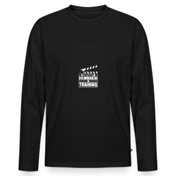 Videographer Filmmaker Film Director Filmmaking - Men's Premium Organic Long Sleeve Shirt - black - Front - Nico (187cm)