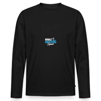 Seaworld Cetacean Orca Observation des baleines - T-shirt manches longues Premium bio Homme - noir - Devant - Nico (187cm)
