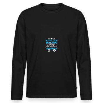 RC Car Track Slot Car Racing RC Racing - Männer Premium Bio Langarmshirt - Schwarz - Vorne - Nico (187cm)