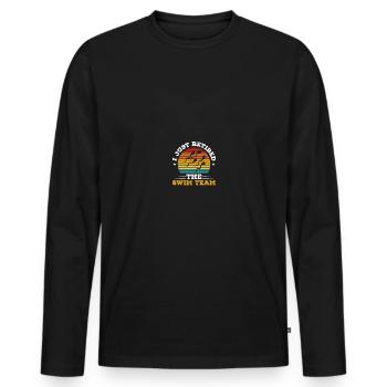 Urologue après vasectomie - T-shirt manches longues Premium bio Homme - noir - Devant - Nico (187cm)