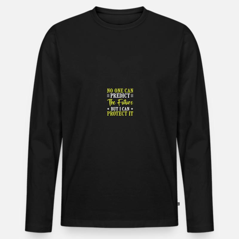 Versicherungsagent - Männer Premium Bio Langarmshirt - Schwarz