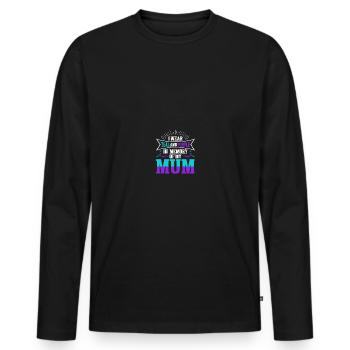 Sunflower Suicide Prevention Suicide Education - Men's Premium Organic Long Sleeve Shirt - black - Front - Nico (187cm)
