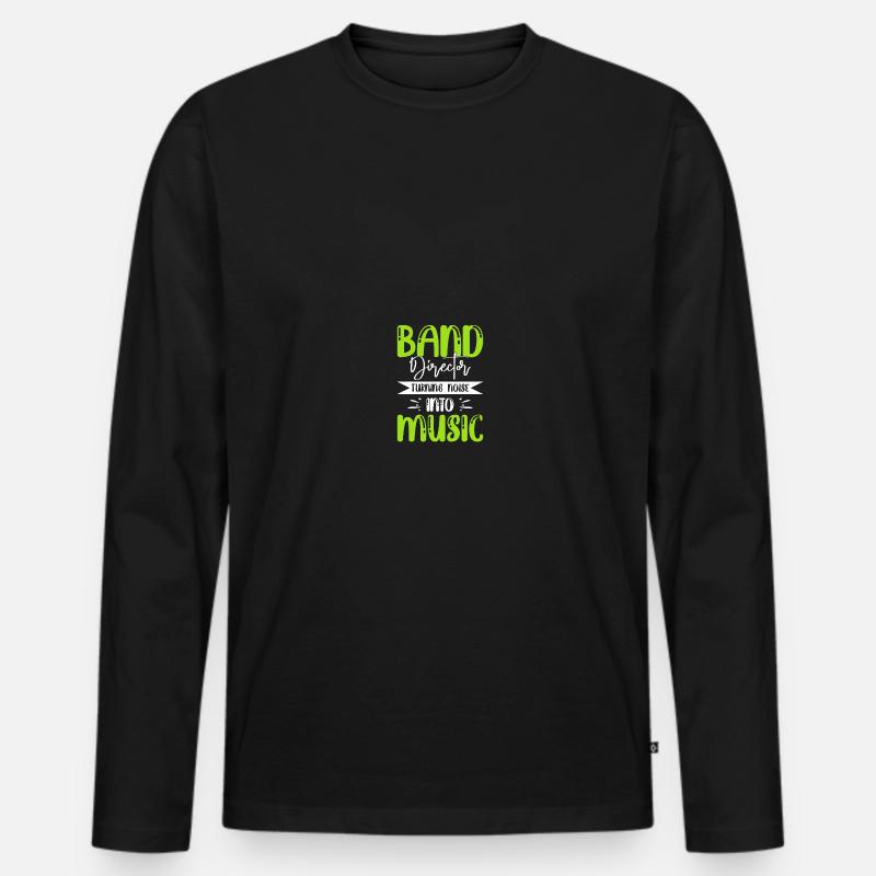 Kapellenlehrer Kapellmeister - Männer Premium Bio Langarmshirt - Schwarz