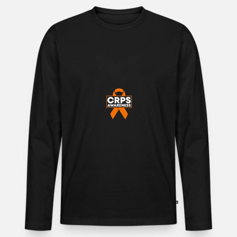 RSD CRPS-Bewusstsein - Männer Premium Bio Langarmshirt - Schwarz