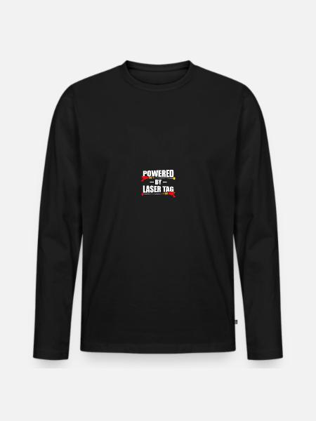 Lasertag Laser Tag - Männer Premium Bio Langarmshirt - Schwarz