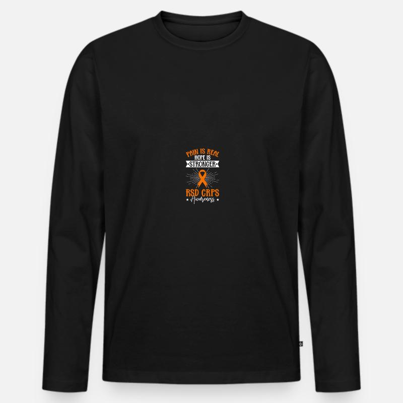 RSD CRPS-Bewusstsein - Männer Premium Bio Langarmshirt - Schwarz