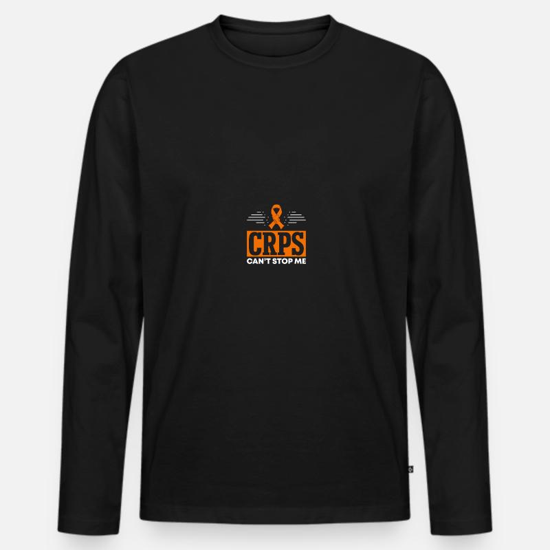 RSD CRPS-Bewusstsein - Männer Premium Bio Langarmshirt - Schwarz