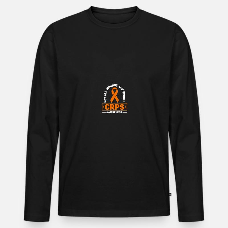 RSD CRPS-Bewusstsein - Männer Premium Bio Langarmshirt - Schwarz