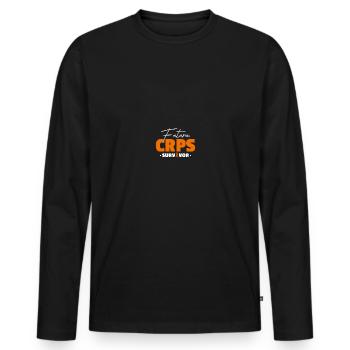 RSD CRPS-Bewusstsein - Männer Premium Bio Langarmshirt - Schwarz - Vorne - Nico (187cm)