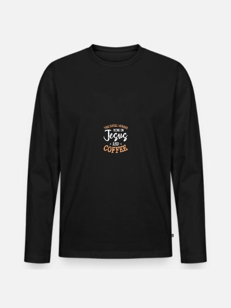 School Social Worker - Men's Premium Organic Long Sleeve Shirt - black