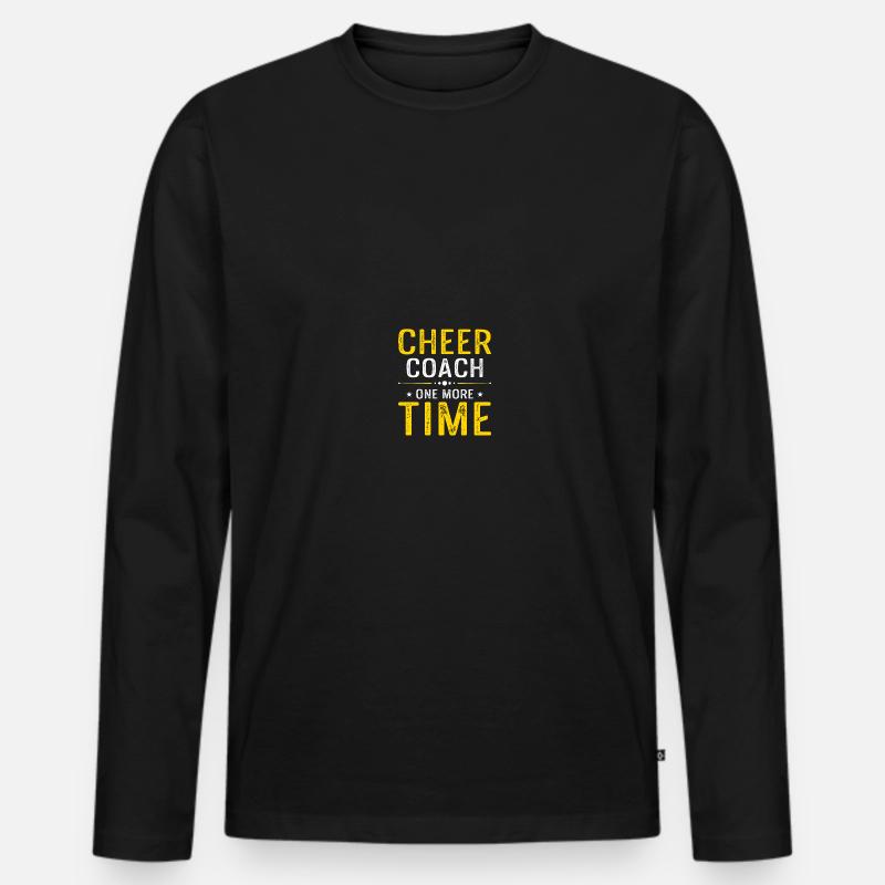 Cheerleading Coach Cheer Coach - Männer Premium Bio Langarmshirt - Schwarz