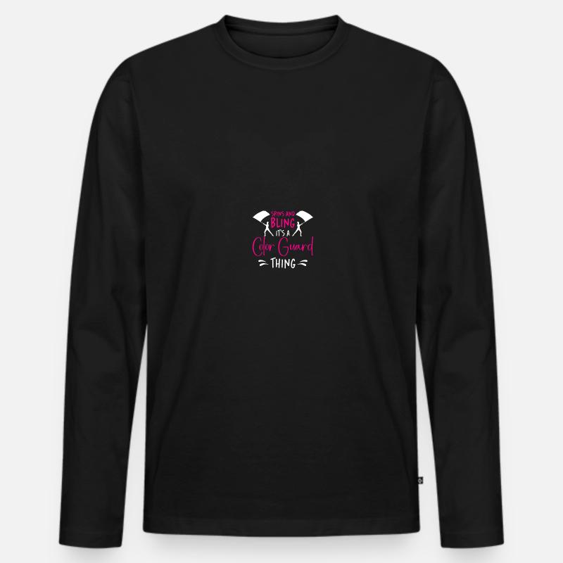 Farbengarde Farbengarde - Männer Premium Bio Langarmshirt - Schwarz