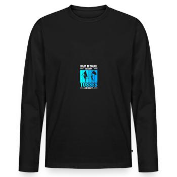 Colour Guard Colour Guard - Men's Premium Organic Long Sleeve Shirt - black - Front - Nico (187cm)