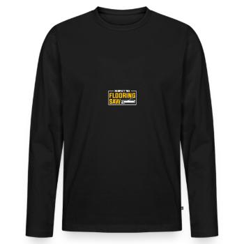 Flooring installation Flooring installers Contractors - Men's Premium Organic Long Sleeve Shirt - black - Front - Nico (187cm)