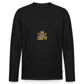 Flooring installation Flooring installers Contractors - Men's Premium Organic Long Sleeve Shirt - black - Front - Nico (187cm)
