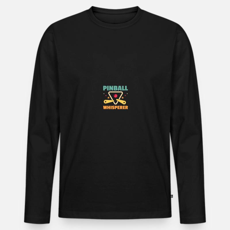 Flipper Spieler Flipper - Männer Premium Bio Langarmshirt - Schwarz