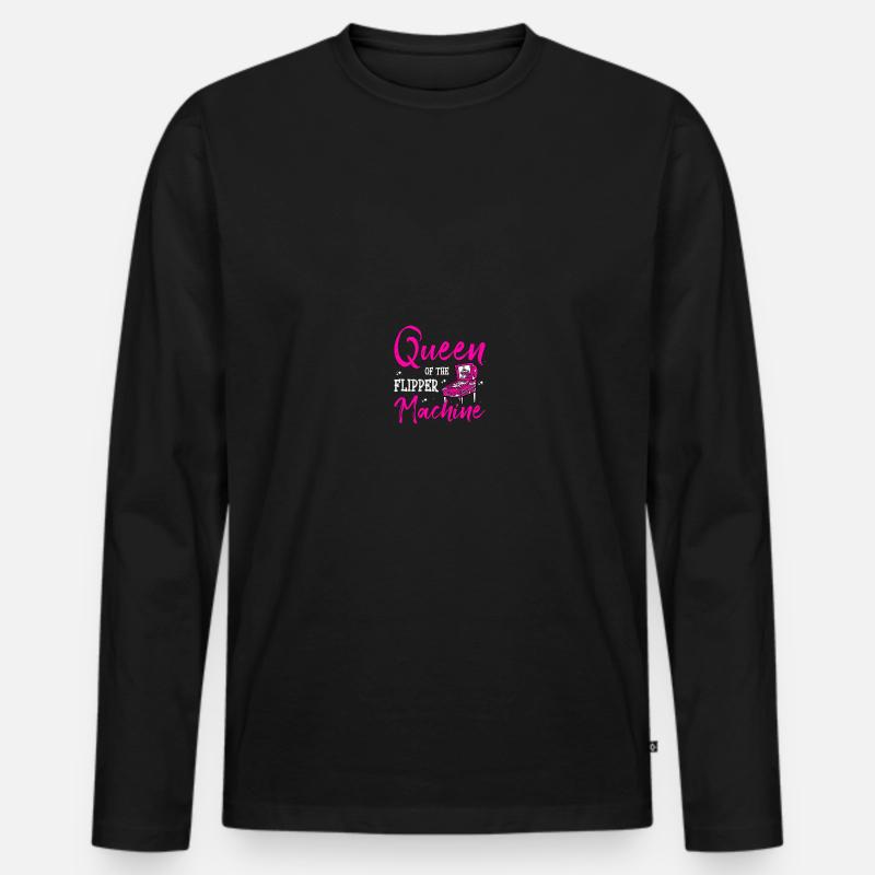 Flipper Spieler Flipper - Männer Premium Bio Langarmshirt - Schwarz