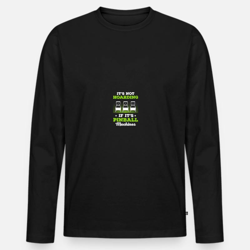 Flipper Spieler Flipper - Männer Premium Bio Langarmshirt - Schwarz