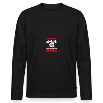 Paranormal Investigator Ghostbusters - Men's Premium Organic Long Sleeve Shirt - black - Front - Nico (187cm)