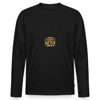 Paranormal Investigator Ghostbusters - Men's Premium Organic Long Sleeve Shirt - black - Front - Nico (187cm)
