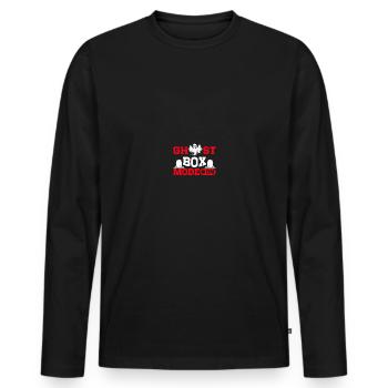 Paranormal Investigator Ghostbusters - Men's Premium Organic Long Sleeve Shirt - black - Front - Nico (187cm)