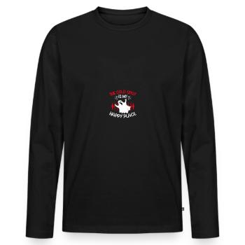 Paranormal Investigator Ghostbusters - Men's Premium Organic Long Sleeve Shirt - black - Front - Nico (187cm)