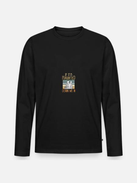 Paranormal Investigator Ghostbusters - Men's Premium Organic Long Sleeve Shirt - black