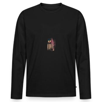 Soeur de l’USIN - T-shirt manches longues Premium bio Homme - noir - Devant - Nico (187cm)