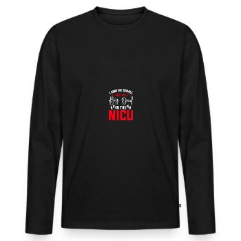 Soeur de l’USIN - T-shirt manches longues Premium bio Homme - noir - Devant - Nico (187cm)