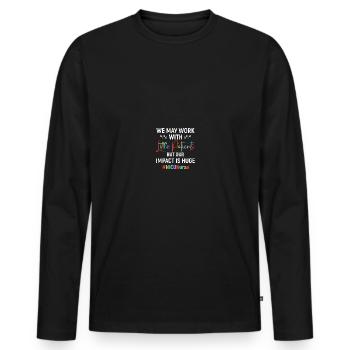 Soeur de l’USIN - T-shirt manches longues Premium bio Homme - noir - Devant - Nico (187cm)