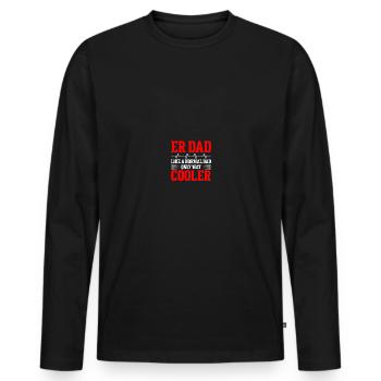 Emergency Department ER Nurse Emergency Department - Men's Premium Organic Long Sleeve Shirt - black - Front - Nico (187cm)