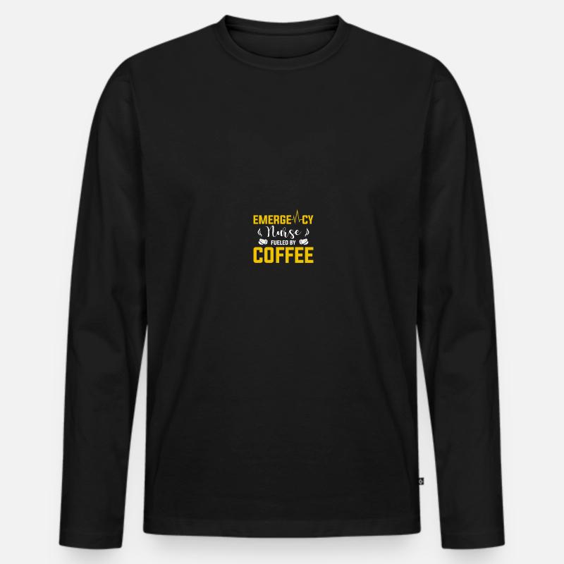 ER Krankenschwester Notfall Krankenschwester - Männer Premium Bio Langarmshirt - Schwarz