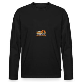 Baseball Card Collector Baseball Card - T-shirt manches longues Premium bio Homme - noir - Devant - Nico (187cm)