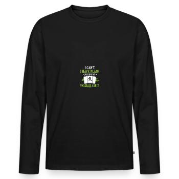 Baseball Card Collector Baseball Card - T-shirt manches longues Premium bio Homme - noir - Devant - Nico (187cm)