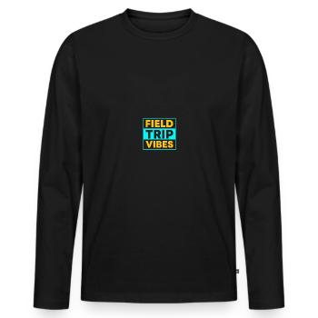 Journée d’excursion de l’enseignant sur le terrain - T-shirt manches longues Premium bio Homme - noir - Devant - Nico (187cm)
