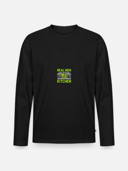 Pickle Ball Pickleball Kitchen - Men's Premium Organic Long Sleeve Shirt - black